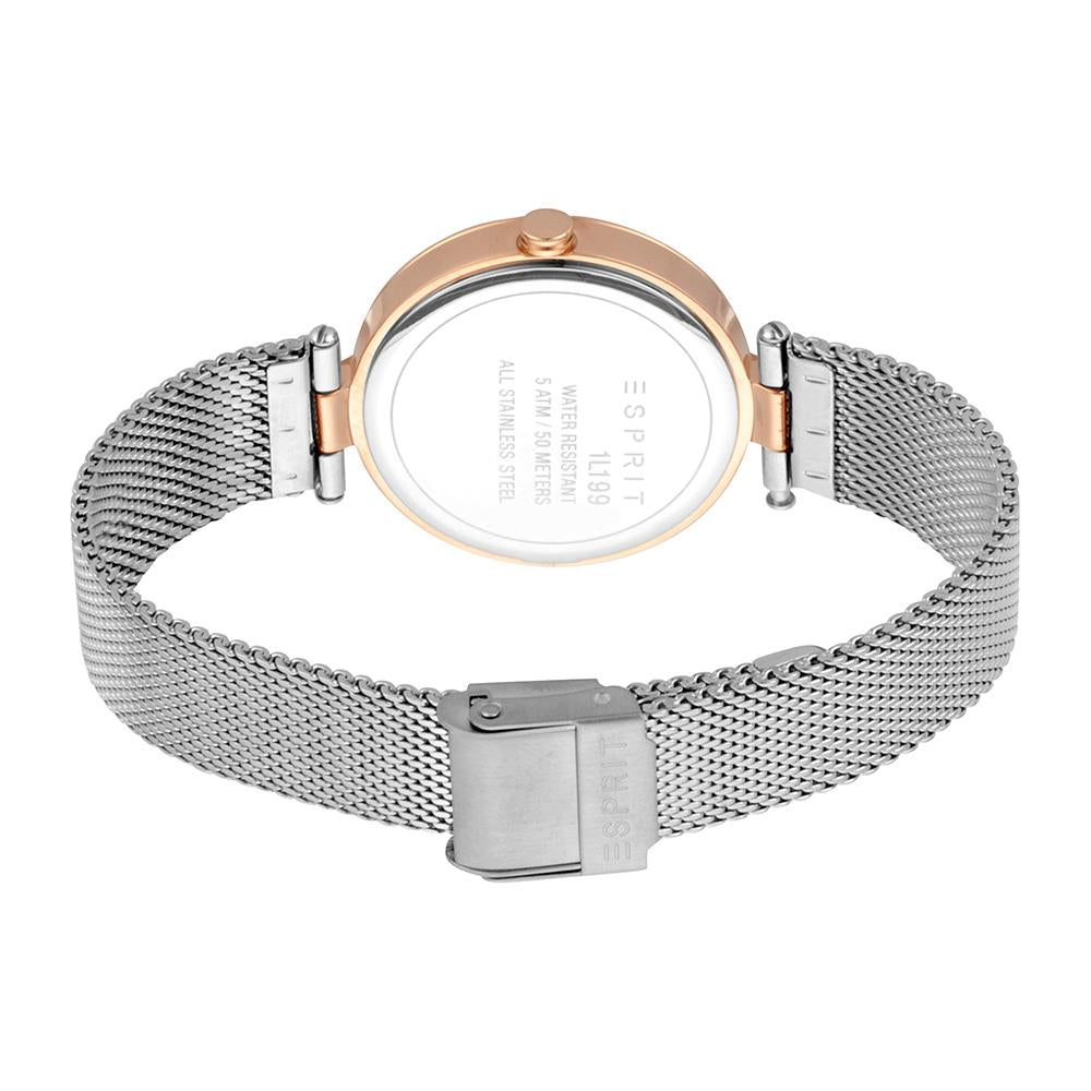 Esprit ES1L199M0075 Damenarmbanduhr mit grauem Mesh-Armband