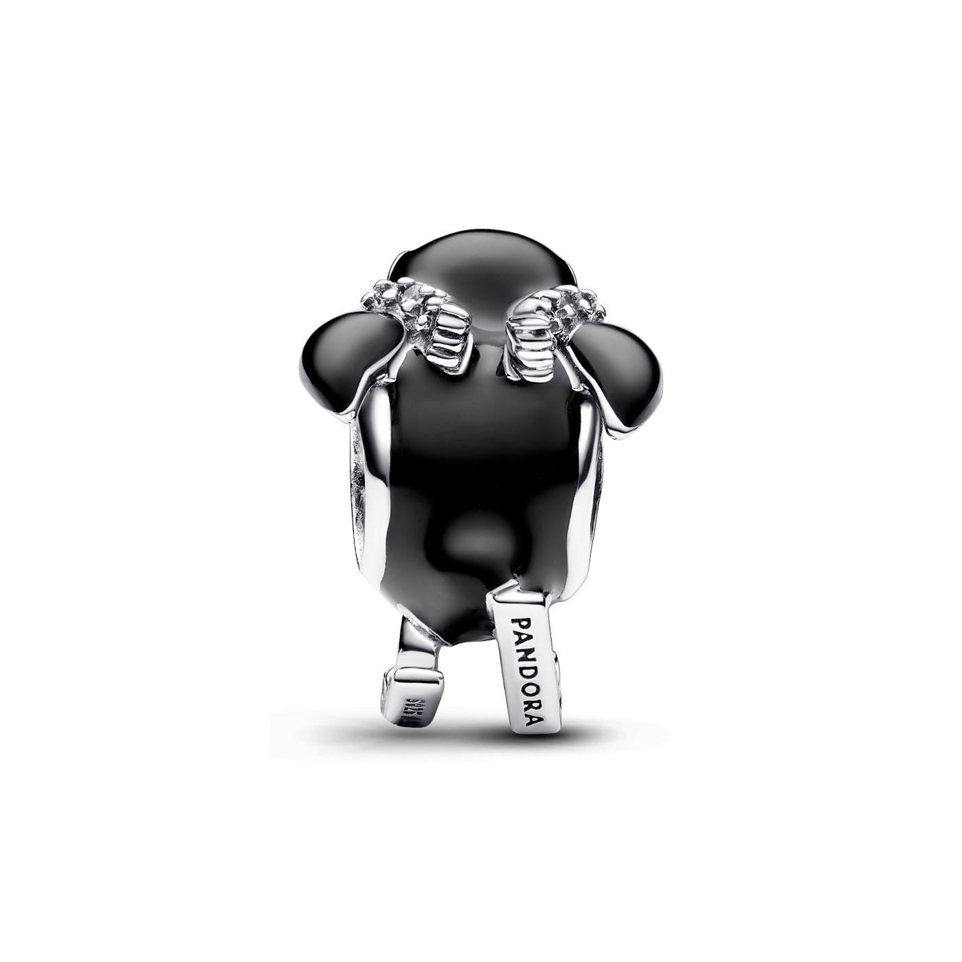 Pandora Skifahren Pinguin Sterlingsilber-Charm