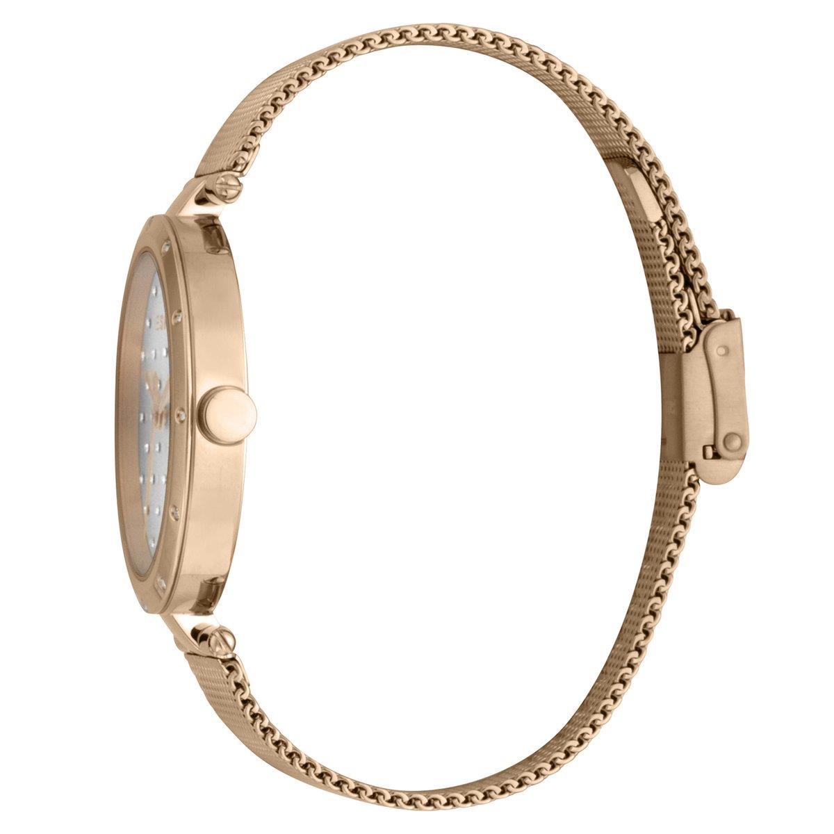 Esprit ES1L214M0075 Damenarmbanduhr mit roségoldfarbenem Mesh-Armband