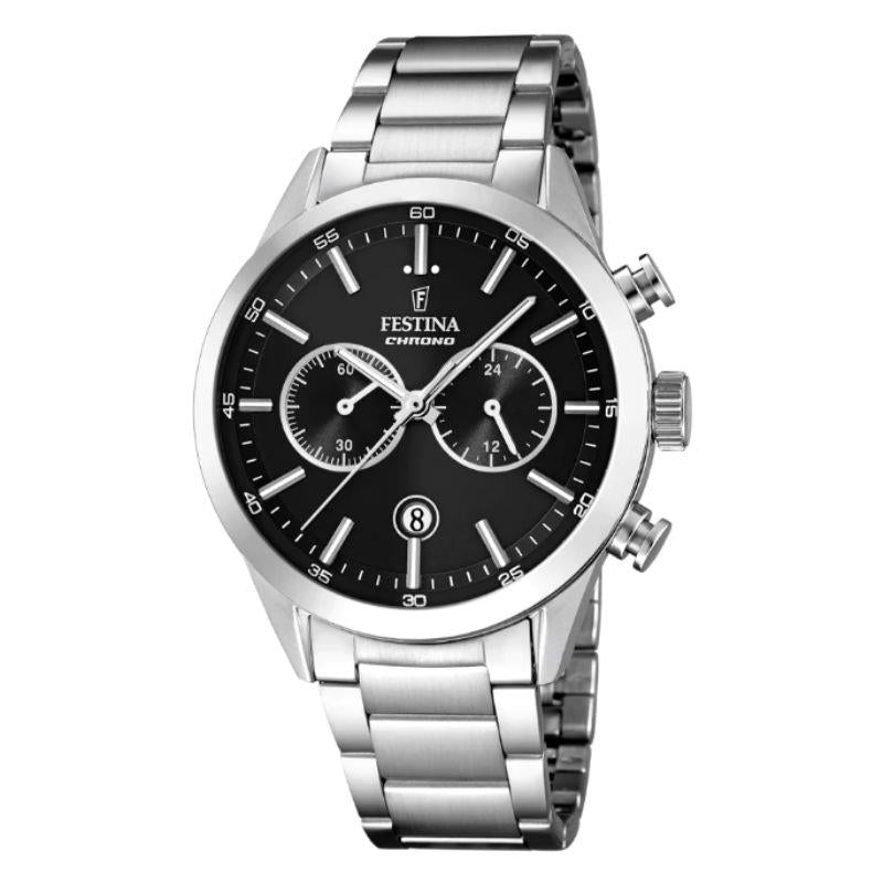 Festina F16826/C Chronograph Quarz Uhr Heren Uhr