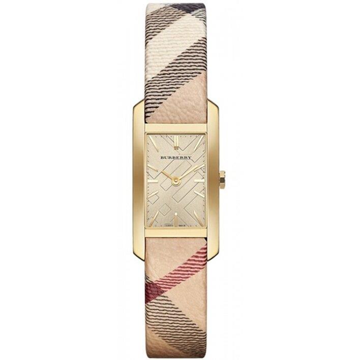 Burberry BU9509 Pioneer Gold Zifferblatt Gold Ion-plattiert Damen Uhr