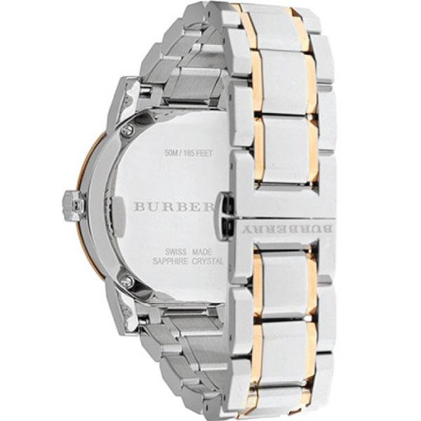 Burberry BU9127 Silbernes Zifferblatt Zweifarbige Damenuhr