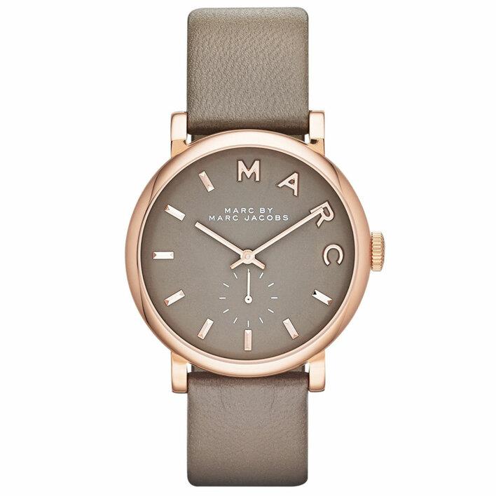 Marc Jacobs MBM1266 Baker Graue Leder Damen Uhr